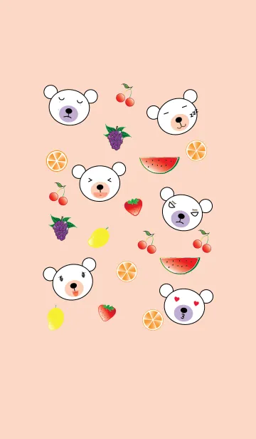 [LINE着せ替え] Cute bear theme v.5 (JP)の画像1