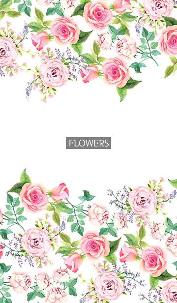 [LINE着せ替え] water color flowers_389の画像1