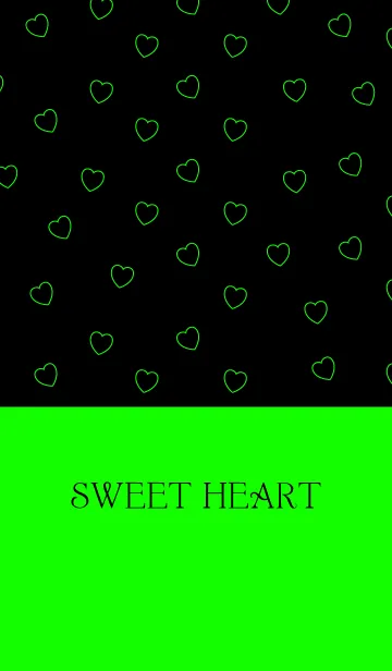 [LINE着せ替え] SWEET HEART -Vividgreen-の画像1