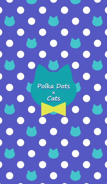 [LINE着せ替え] Polka Dots×Cats(Summer color)Jの画像1