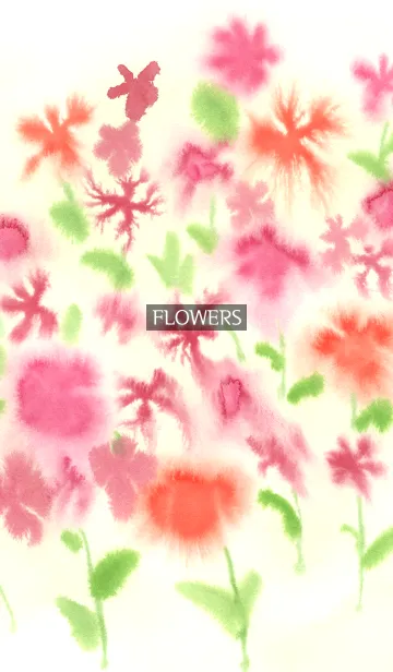 [LINE着せ替え] water color flowers_385の画像1