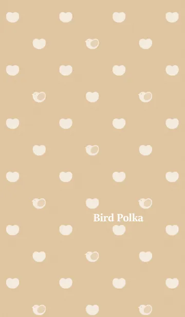 [LINE着せ替え] Bird Polka[Natural]の画像1