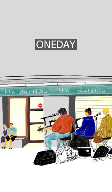 [LINE着せ替え] One day 07の画像1