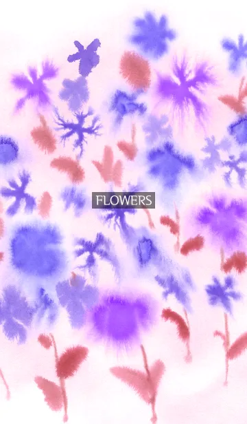 [LINE着せ替え] water color flowers_386の画像1