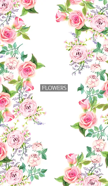 [LINE着せ替え] water color flowers_391の画像1