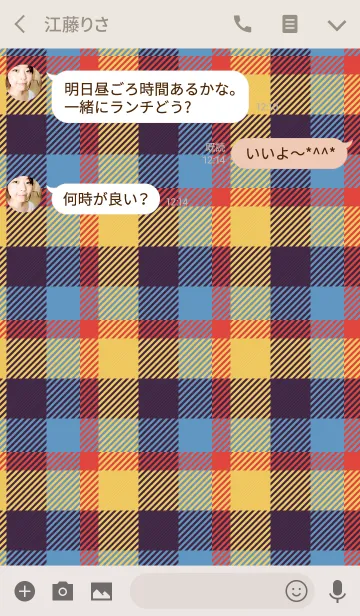 [LINE着せ替え] TARTAN CHECK COLLECTION #65の画像3