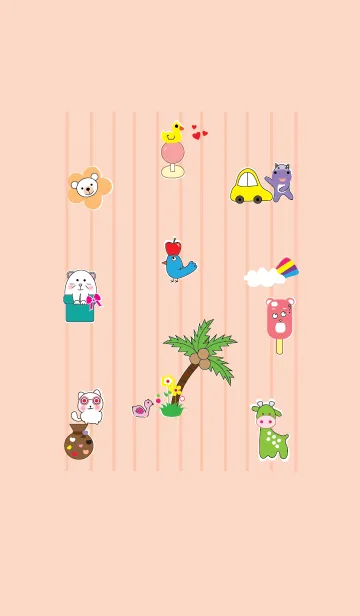 [LINE着せ替え] Cute little things theme v.2 (JP)の画像1