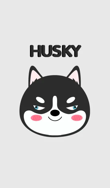 [LINE着せ替え] Simple Cute Siberian Husky Dog Theme(jp)の画像1