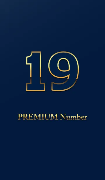 [LINE着せ替え] PREMIUM Number 19の画像1