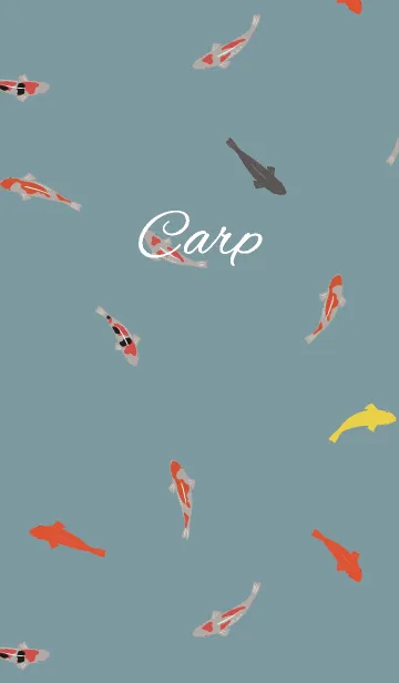 [LINE着せ替え] carp / green and pinkの画像1