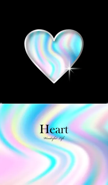 [LINE着せ替え] Simple colorful Heart 6の画像1