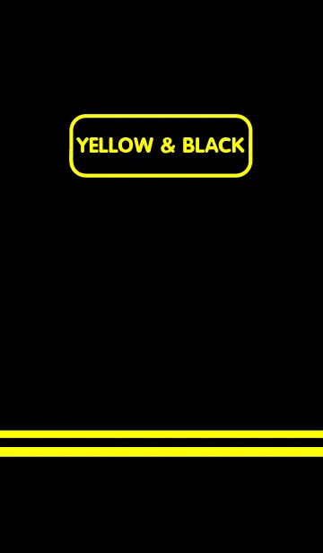 [LINE着せ替え] Yellow ＆ Black theme(jp)の画像1