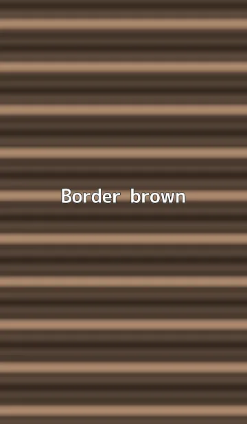 [LINE着せ替え] Border - brownの画像1