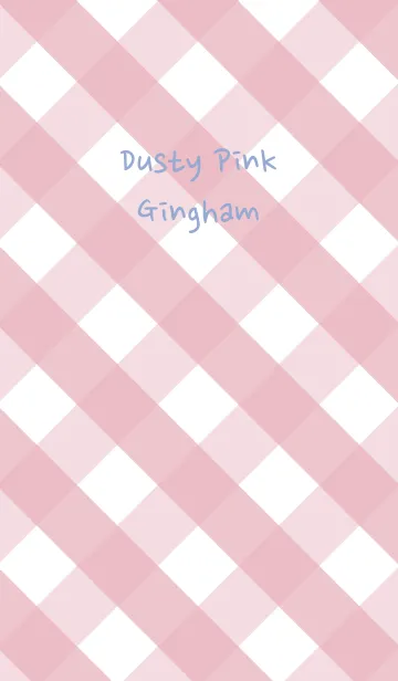 [LINE着せ替え] Dusty Pink Ginghamの画像1