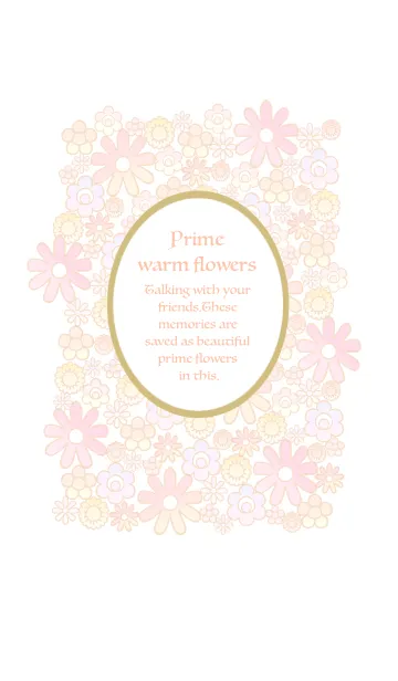 [LINE着せ替え] Prime warm flowersの画像1