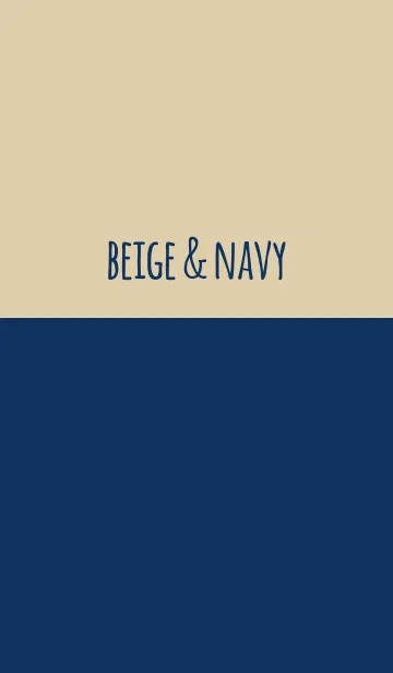 [LINE着せ替え] BEIGE ＆ NAVY_の画像1