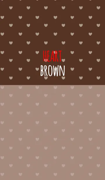 [LINE着せ替え] BROWN 1 (HEART)の画像1