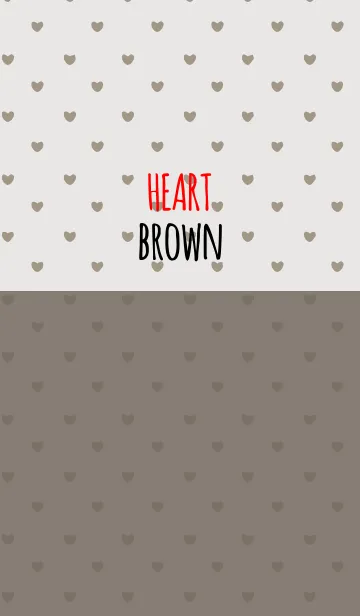 [LINE着せ替え] BROWN 3 (HEART)の画像1