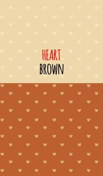 [LINE着せ替え] BROWN 5 (HEART)の画像1