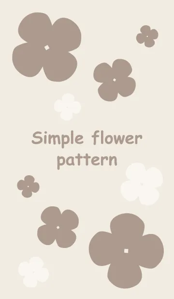 [LINE着せ替え] Simple flower patternの画像1