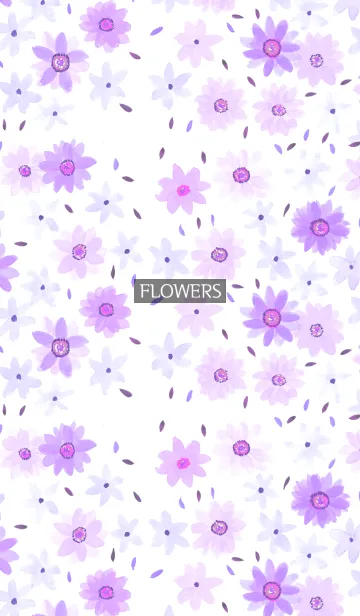 [LINE着せ替え] water color flowers_395の画像1