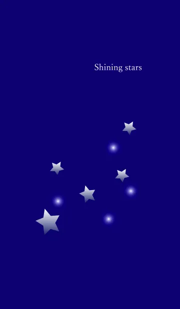 [LINE着せ替え] Shining-stars in ultramarine colorの画像1