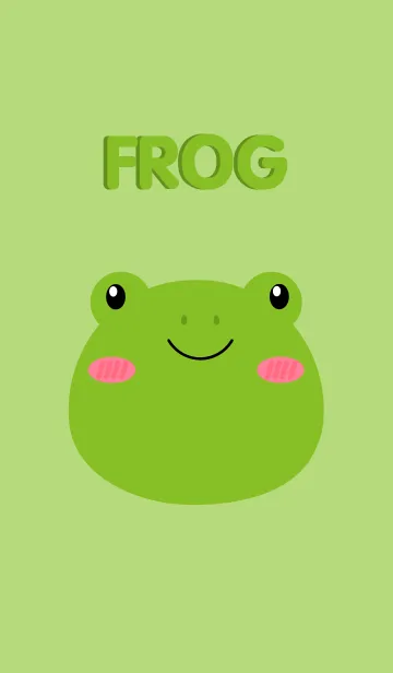 [LINE着せ替え] Cute Face Frog Theme(jp)の画像1