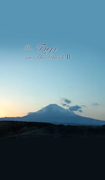 [LINE着せ替え] Mt.Fuji in The Dusk II-夕暮れ富士2の画像1