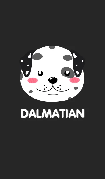 [LINE着せ替え] Cute Face Dalmatian dog Theme(jp)の画像1