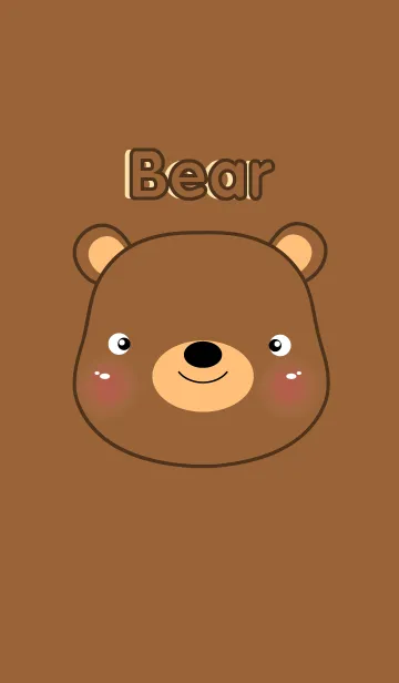 [LINE着せ替え] simple I love Cute Bear theme(jp)の画像1