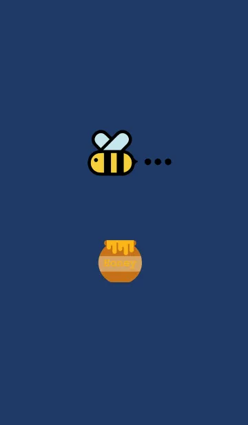 [LINE着せ替え] Bee and Honey pot 1(j)の画像1