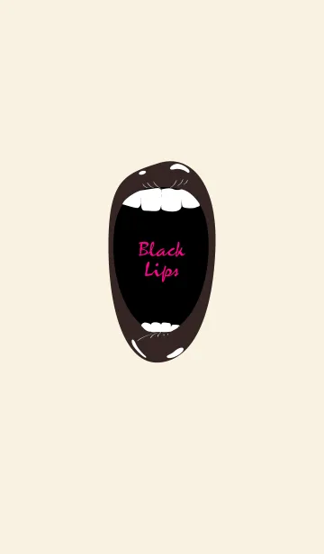 [LINE着せ替え] Black Lips Theme.の画像1