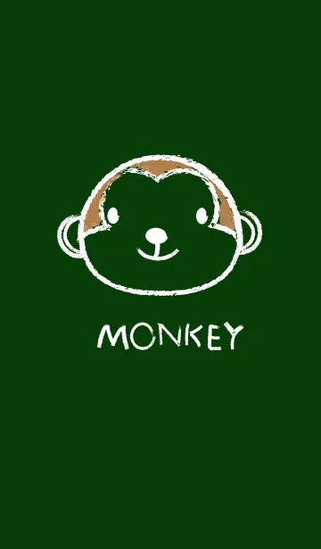 [LINE着せ替え] Simple Monkey on a Blackboard theme(jp)の画像1