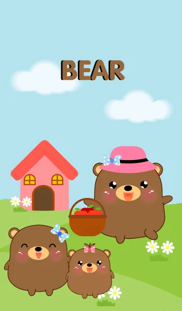 [LINE着せ替え] Pretty Cute Bear Theme(jp)の画像1