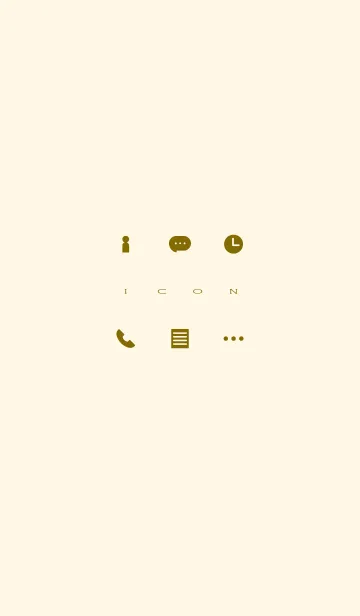 [LINE着せ替え] Simple Icon - ORANGE and YELLOW -の画像1