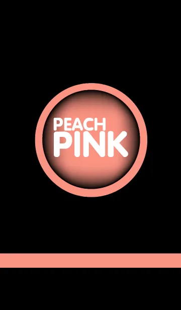 [LINE着せ替え] Peach pink in black(jp)の画像1