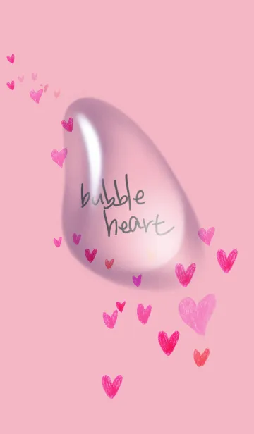 [LINE着せ替え] bubble heart 005の画像1