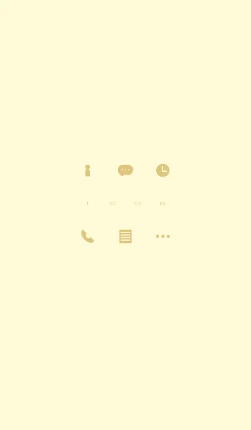 [LINE着せ替え] Simple Icon - YELLOW and YELLOW -の画像1