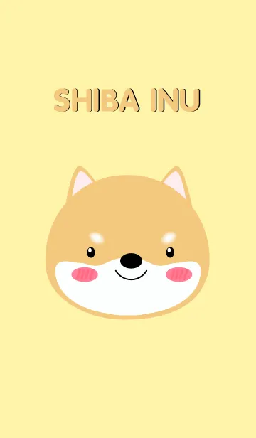 [LINE着せ替え] Simple Cute Face Shiba Inu Dog Theme(jp)の画像1