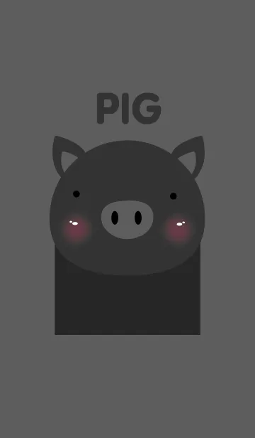 [LINE着せ替え] Black Pig Theme(jp)の画像1