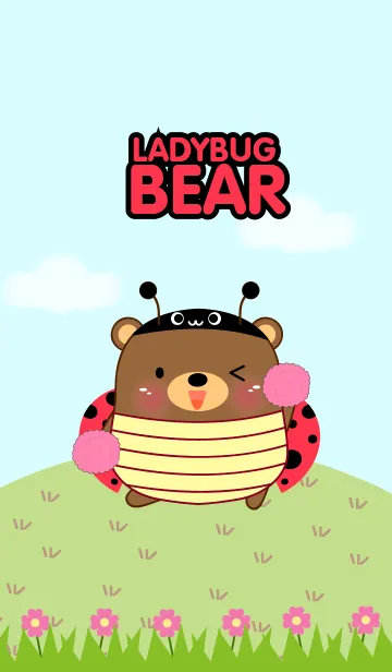 [LINE着せ替え] Cute Lady Bug Bear theme(jp)の画像1