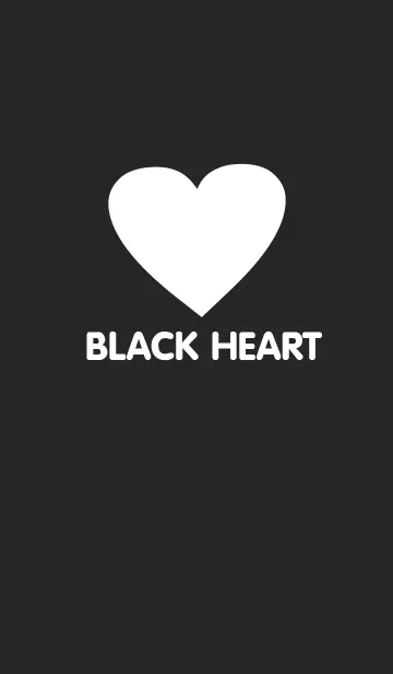 [LINE着せ替え] Simple Black Heart Theme V.2(jp)の画像1