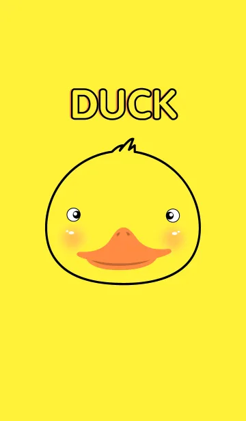 [LINE着せ替え] simple I love Cute Duck theme(jp)の画像1