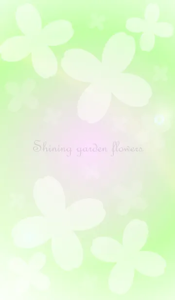 [LINE着せ替え] Shining garden flowersの画像1