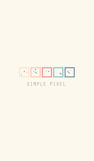 [LINE着せ替え] SIMPLE PIXEL (MINT)の画像1