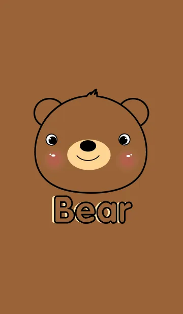 [LINE着せ替え] simple Cute Bear theme Vr.2(jp)の画像1