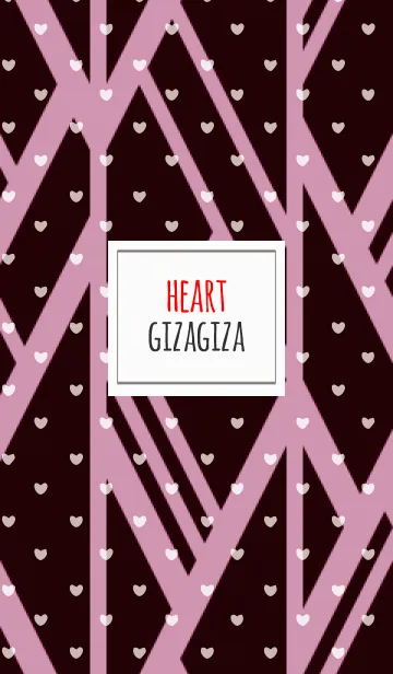 [LINE着せ替え] giza giza / pink (heart)の画像1