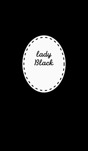 [LINE着せ替え] lady Blackの画像1