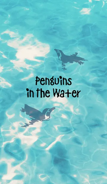 [LINE着せ替え] Penguins in The Waterの画像1