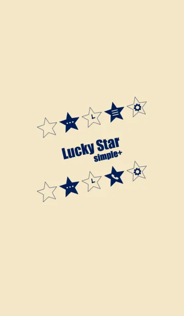 [LINE着せ替え] Lucky Star[simple+]Bの画像1